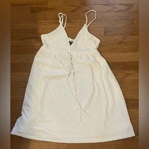 White wild fable lace dress with thick lining-very nice! women’s size medium K